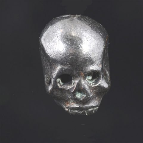 BB31BR | Medium Antique Bronze Skull Bead - 10 | BB31BR | Medium Antique Bronze Skull Bead - 10