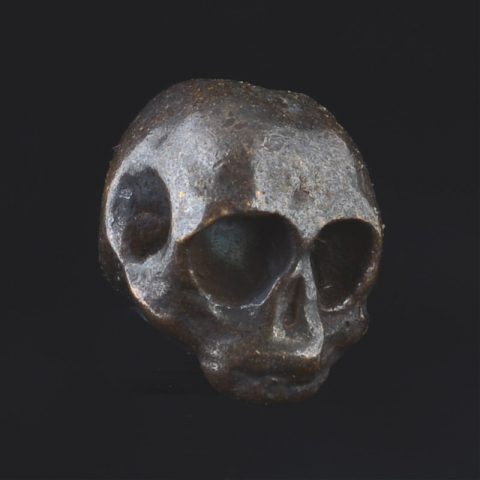 BB49BR | Antique Bronze Skull bead Burtket - 00