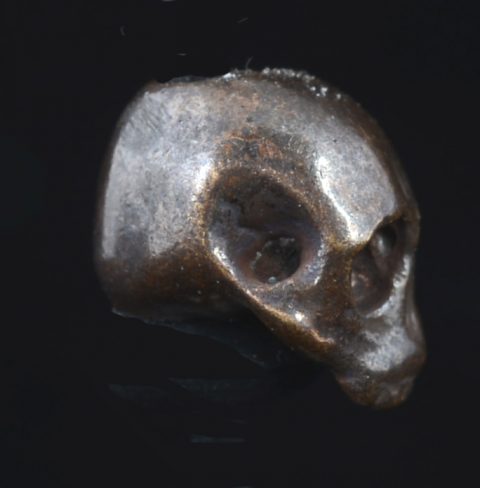 BB49BR | Antique Bronze Skull bead Burtket - 12 | BB49BR | Antique Bronze Skull bead Burtket - 12