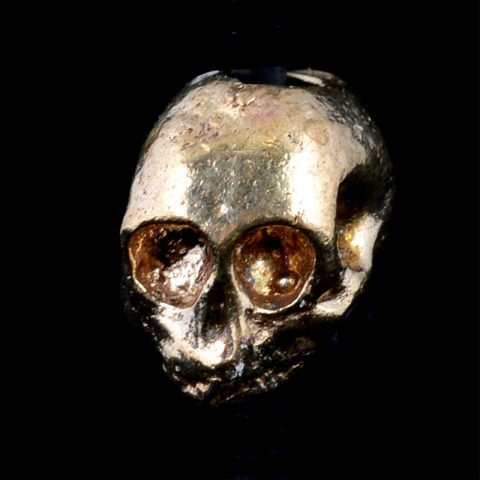 BB49BRS | Small Shiny Bronze Skull Bead - 03 | BB49BRS | Small Shiny Bronze Skull Bead - 03