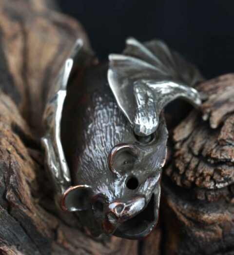 Bob Burket Bat silver shibuichi