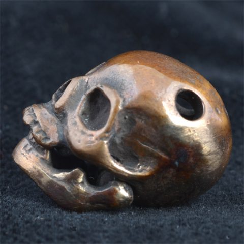 BBP49BR | Drop Jaw Bronze Skull Robert Burkett - 03 | BBP49BR | Drop Jaw Bronze Skull Robert Burkett - 03