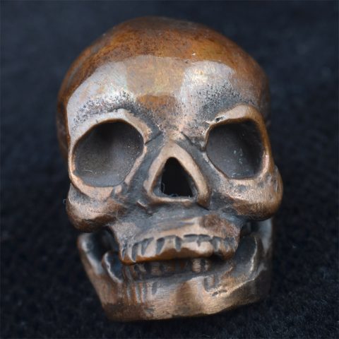 BBP49BR | Drop Jaw Bronze Skull Robert Burkett - 07 | BBP49BR | Drop Jaw Bronze Skull Robert Burkett - 07