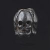 Bronze Three Sided Skull