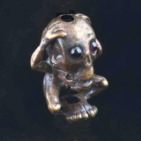 BB71BR | Tiki Skull Man Bronze Burkett - 02 | BB71BR | Tiki Skull Man Bronze Burkett - 02