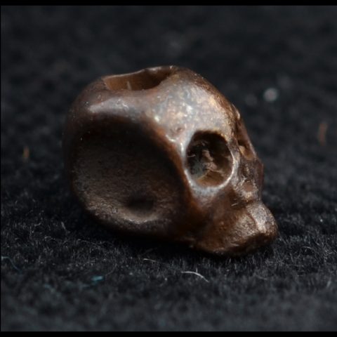 BB80BR | Antigue bronze skull bead by Bob Burkett - 01 | BB80BR | Antigue bronze skull bead by Bob Burkett - 01