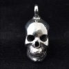 Sterling Silver Skull Drop Pendant by Bob Burkett