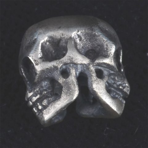 BB78S | Double Skull Guru Bead in Sterling Silver - 01