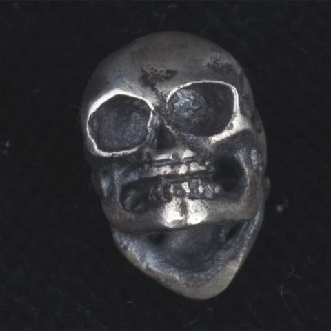 BB78S | Double Skull Guru Bead in Sterling Silver - 02