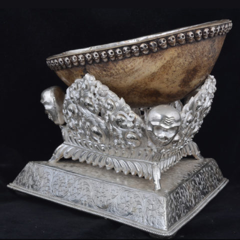 KPS503 | Silver Kapala Stand with Antique Finish - 05 | KPS503 | Silver Kapala Stand with Antique Finish - 05