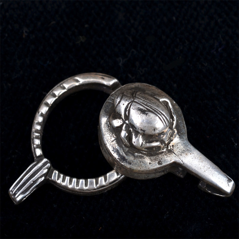 BBC005 | Sterling Silver Scarab Beetle Jewelry Clasp by Bob Burkett – 01