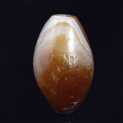 BC2357 | Ancient Banded Agate Chung Dzi Bead with One Eye - 01
