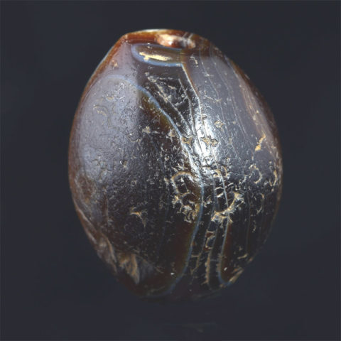 BC2359 | Ancient Chung Dzi Bead Agate with One Eye - 02 | BC2359 | Ancient Chung Dzi Bead Agate with One Eye - 02