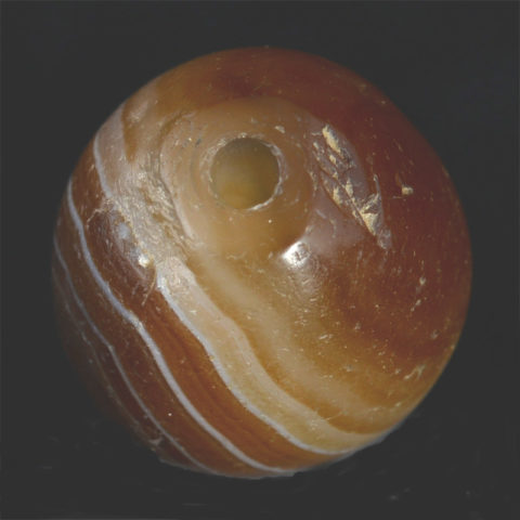 BC2537 | Ancient Banded Agate Bead - 05