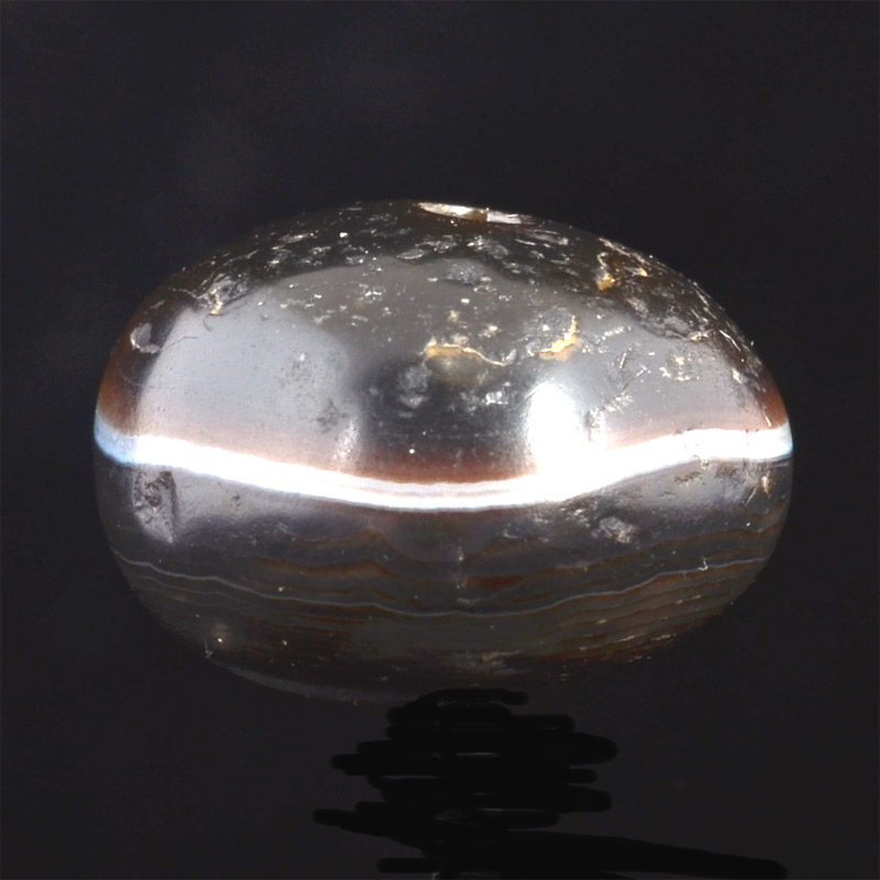 BC2815 | Ancient Natural Agate Bhaisajyaguru Dzi Bead – 03