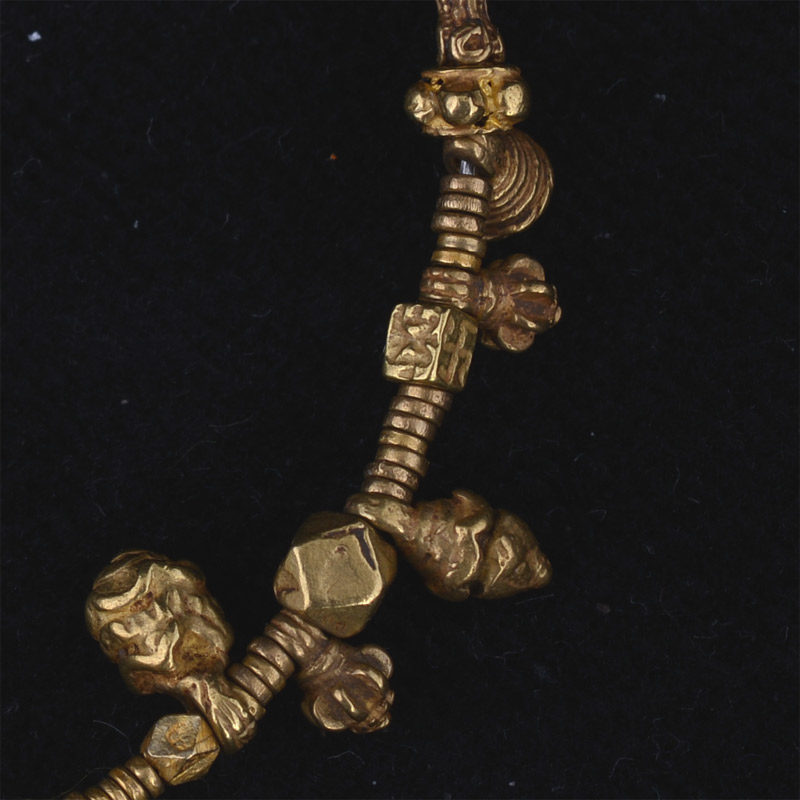 BC2831 | Ancient Pyu Gold Bead Bracelet – 03