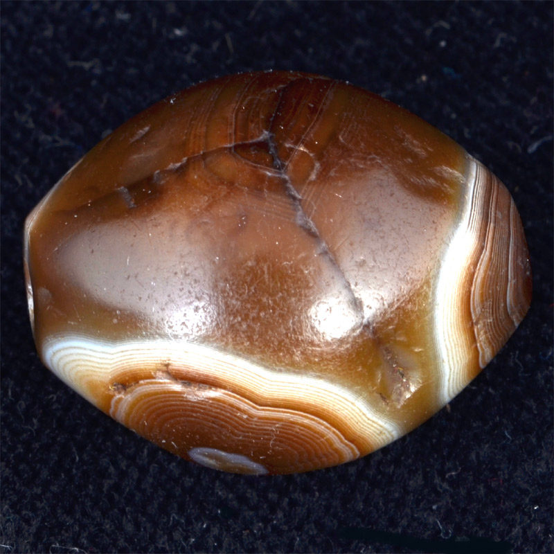 BC2845 | Ancient Agate Chung Dzi Bead with Eye – 01