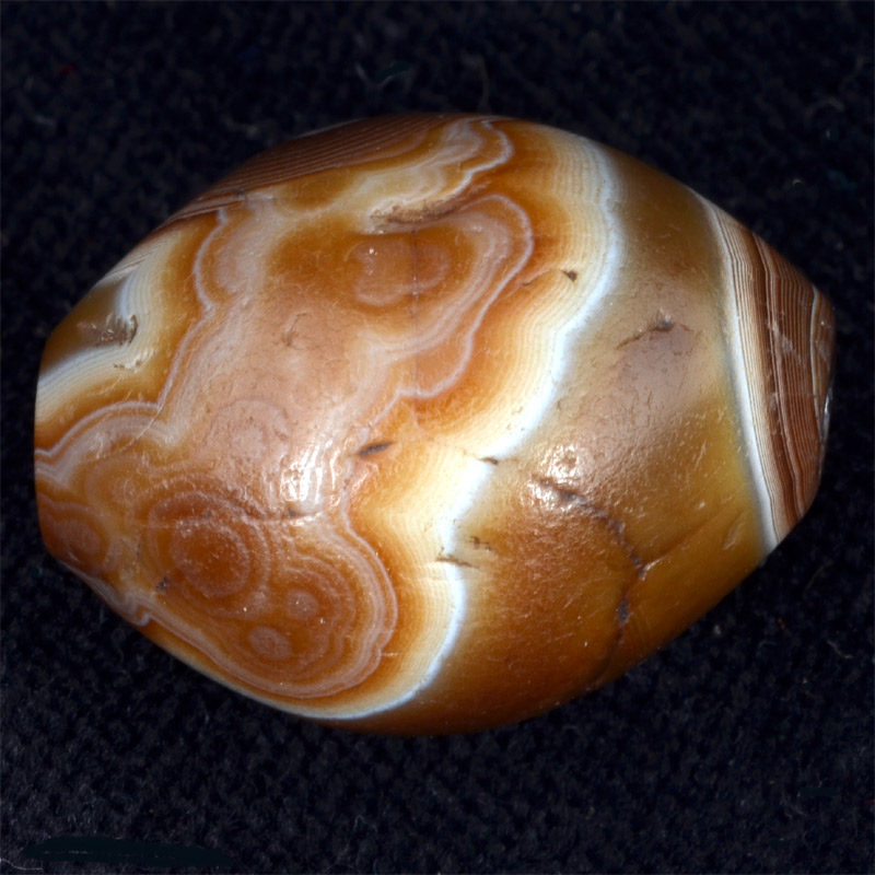 BC2845 | Ancient Agate Chung Dzi Bead with Eye – 03