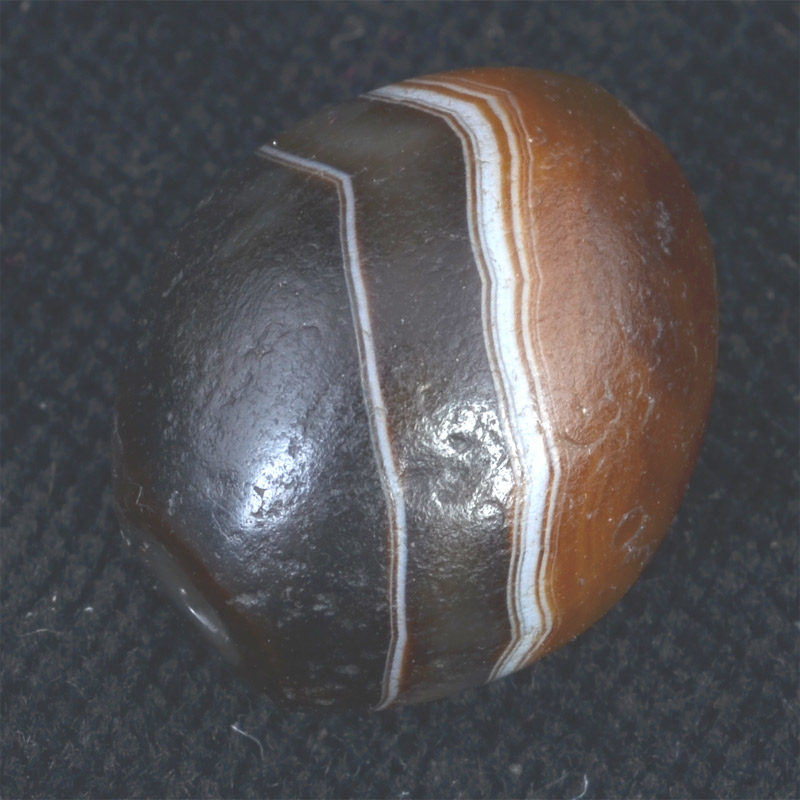 BC2847 | Ancient Banded Agate Chung Dzi Bead – 00