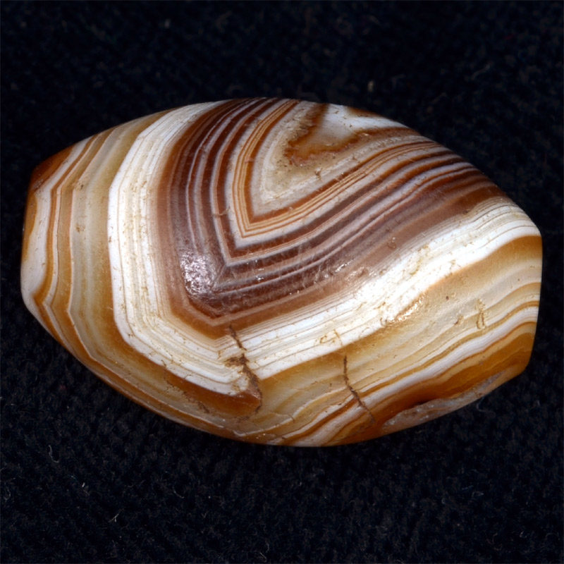 BC2848 | Natural Agate Three Eye Chung Dzi Bead – 06