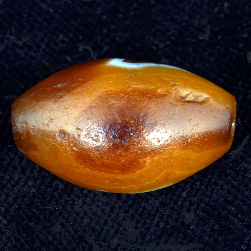 BC2849 | Ancient One Eyed Natural Agate Chung Dzi Bead – 02