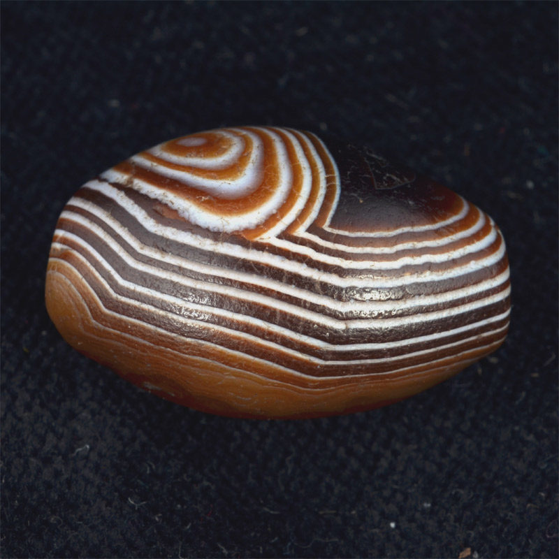 BC2850 | Ancient Agate Chung Dzi Bead with Eye – 00