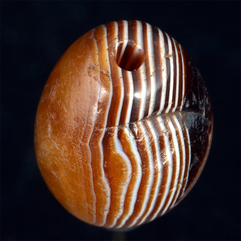 BC2850 | Ancient Agate Chung Dzi Bead with Eye – 04