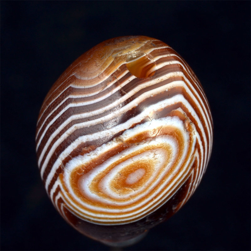 BC2850 | Ancient Agate Chung Dzi Bead with Eye – 05