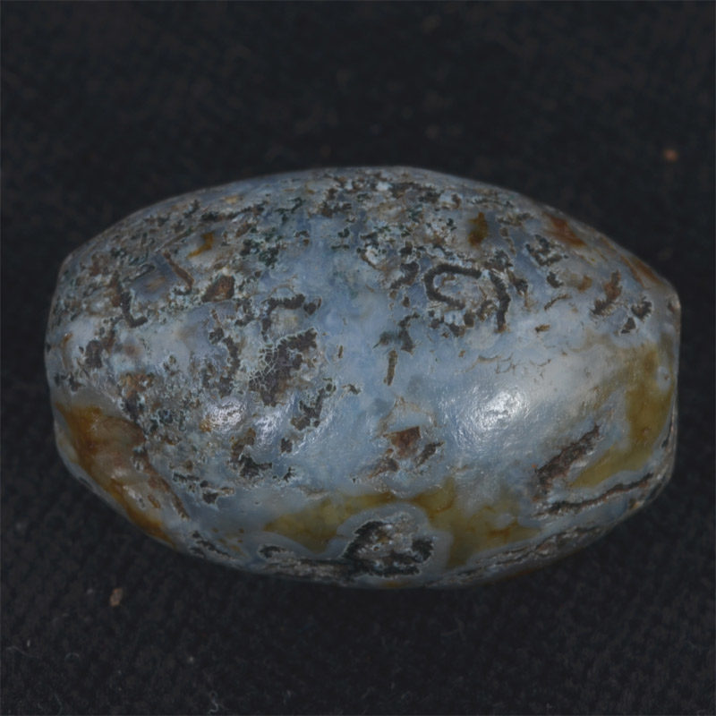 BC2852 | Ancient Chung Dzi Bead Blue Agate – 00