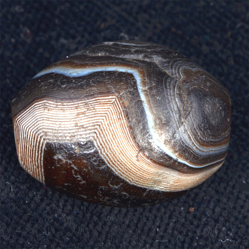 BC2853 | Ancient One Eye Agate Chung Dzi Bead – 00