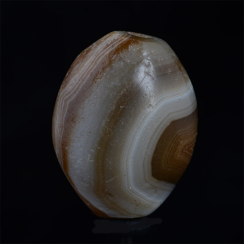 BC3246 | Ancient Banded Agate Dzi Bead with One Eye – 01