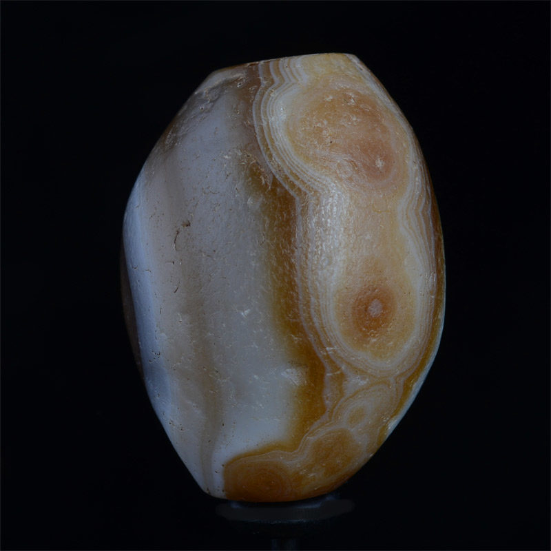 BC3246 | Ancient Banded Agate Dzi Bead with One Eye – 02