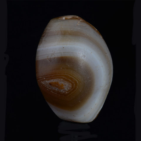 BC3246 | Ancient Banded Agate Dzi Bead with One Eye - 03 | BC3246 | Ancient Banded Agate Dzi Bead with One Eye - 03