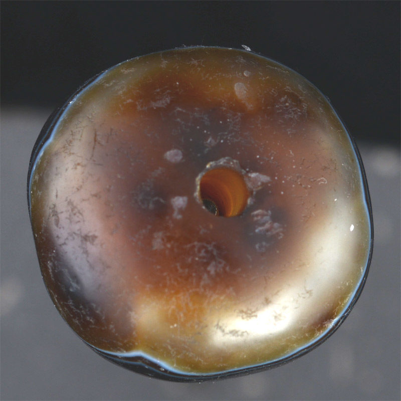 BC2443 | Ancient hamburger Agate dZi Bead – 04