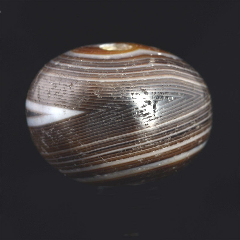 BC2463 | Ancient Banded Agate Dzi Bead – 00