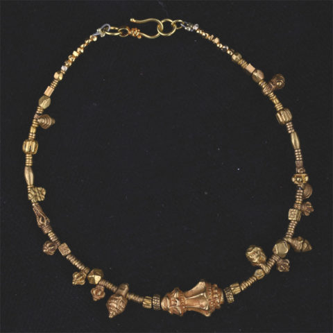 BC2831 | Ancient Pyu Gold Bead Bracelet - 00