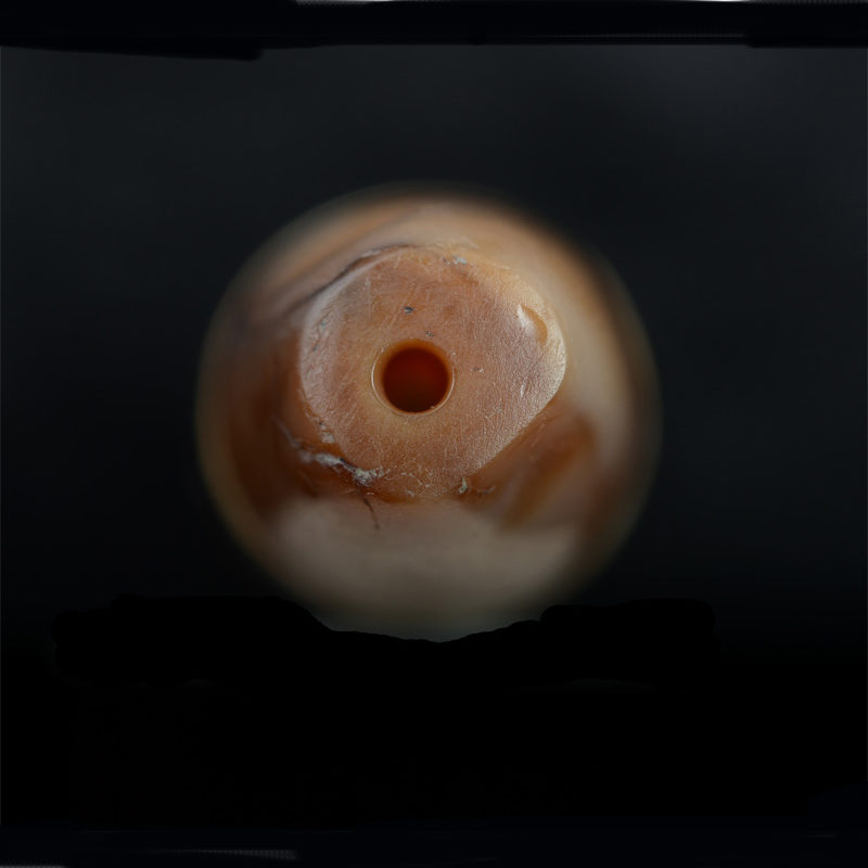 BC3252 | Old Agate Bhaisajyaguru Dzi Bead – 06