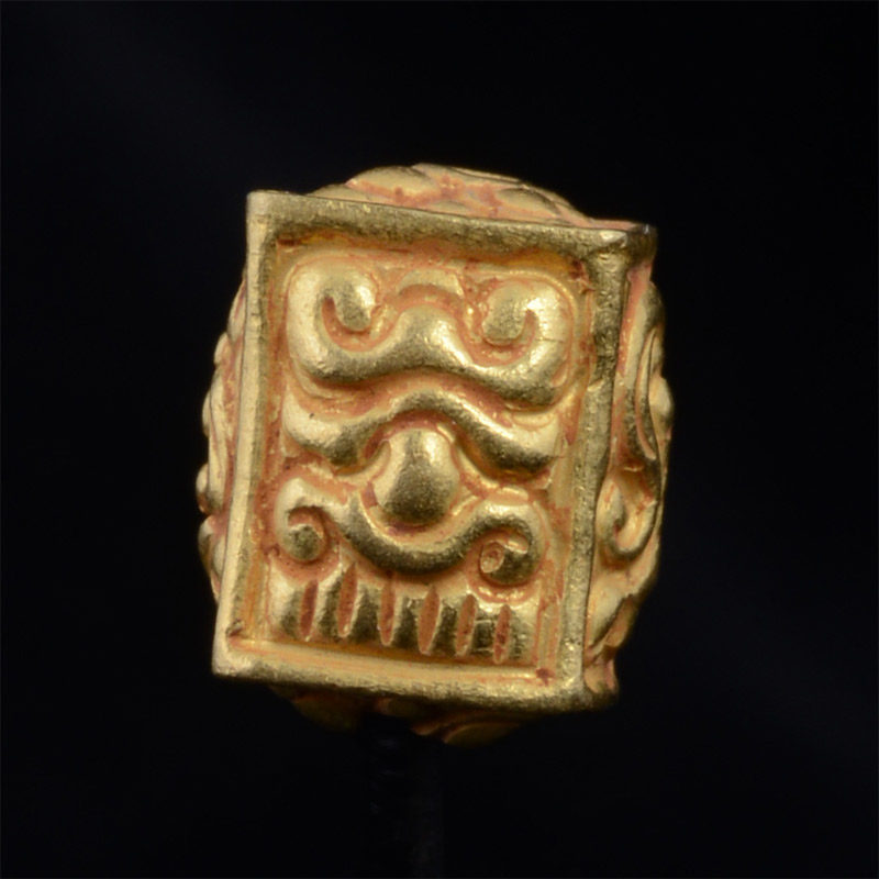 BC3258 | Pyu Gold Bead Reproduction, Box style w/Repousse – 02