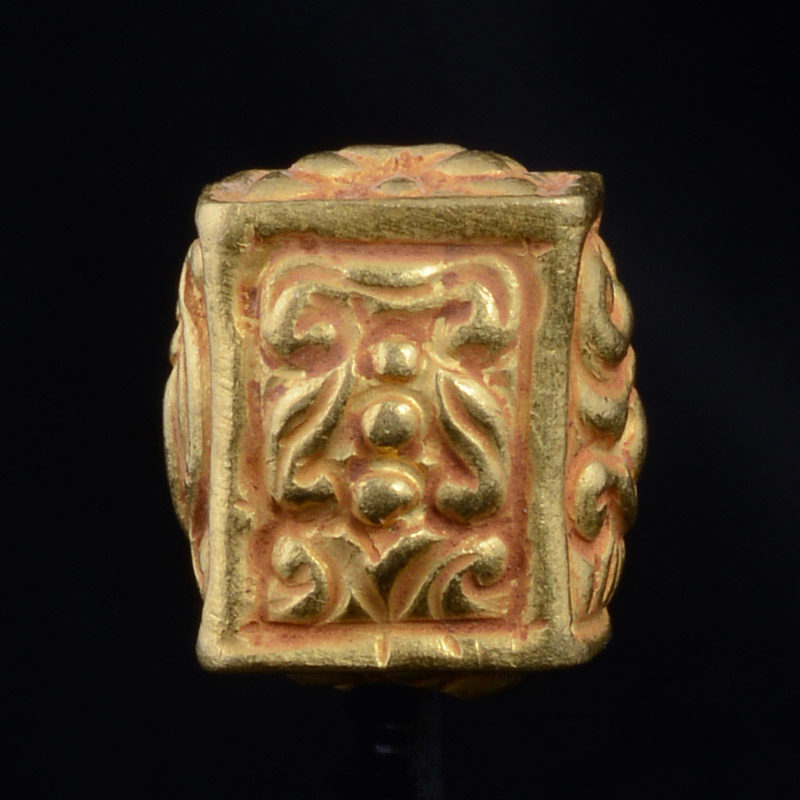 BC3258 | Pyu Gold Bead Reproduction, Box style w/Repousse – 03