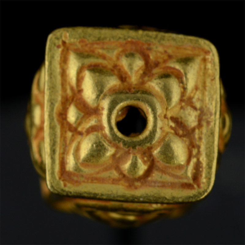 BC3258 | Pyu Gold Bead Reproduction, Box style w/Repousse – 04