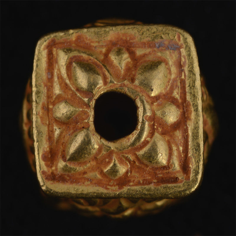 BC3258 | Pyu Gold Bead Reproduction, Box style w/Repousse – 05