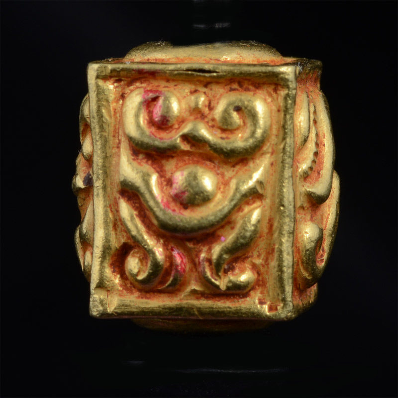 BC3259 | Pyu Gold Bead Reproduction, Box style w/Repousse – 01