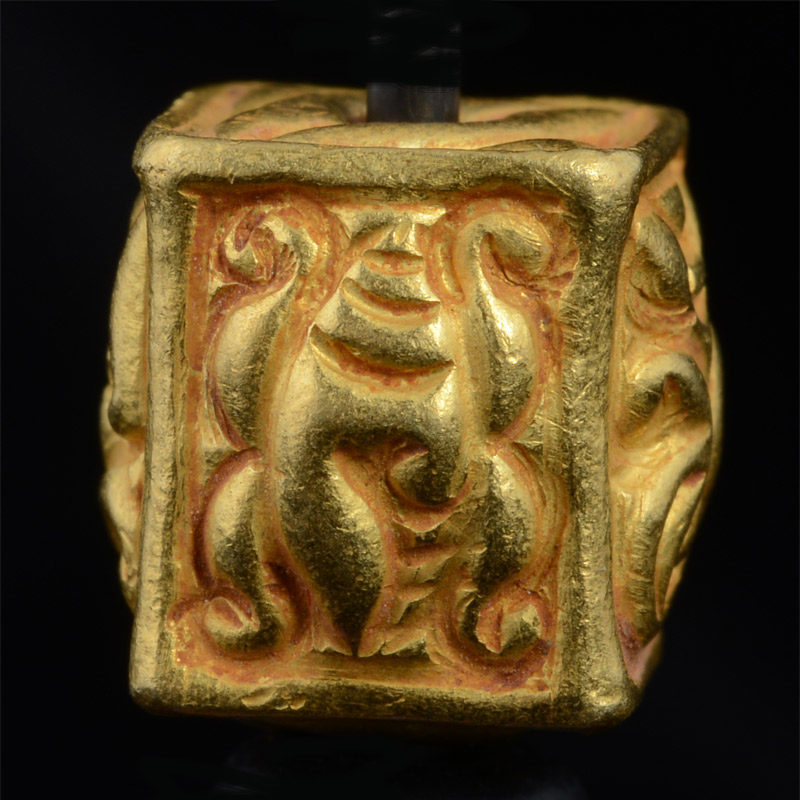 BC3260 | Pyu Gold Bead Reproduction, Box style w/Repousse Style #3 – 02