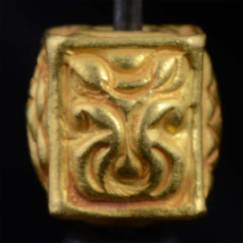 BC3260 | Pyu Gold Bead Reproduction, Box style w/Repousse Style #3 – 03