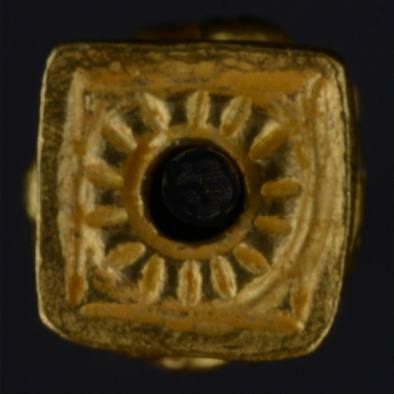 BC3261 | Pyu Gold Bead Reproduction, Box style w/Repousse Style #4 – 05