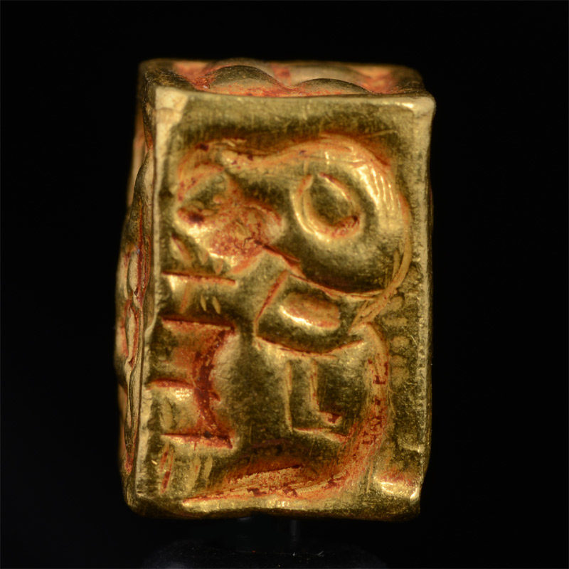 BC3262 | Pyu Gold Bead Reproduction, Box style w/Repousse Style #5 – 01