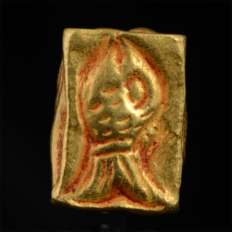 BC3262 | Pyu Gold Bead Reproduction, Box style w/Repousse Style #5 – 03