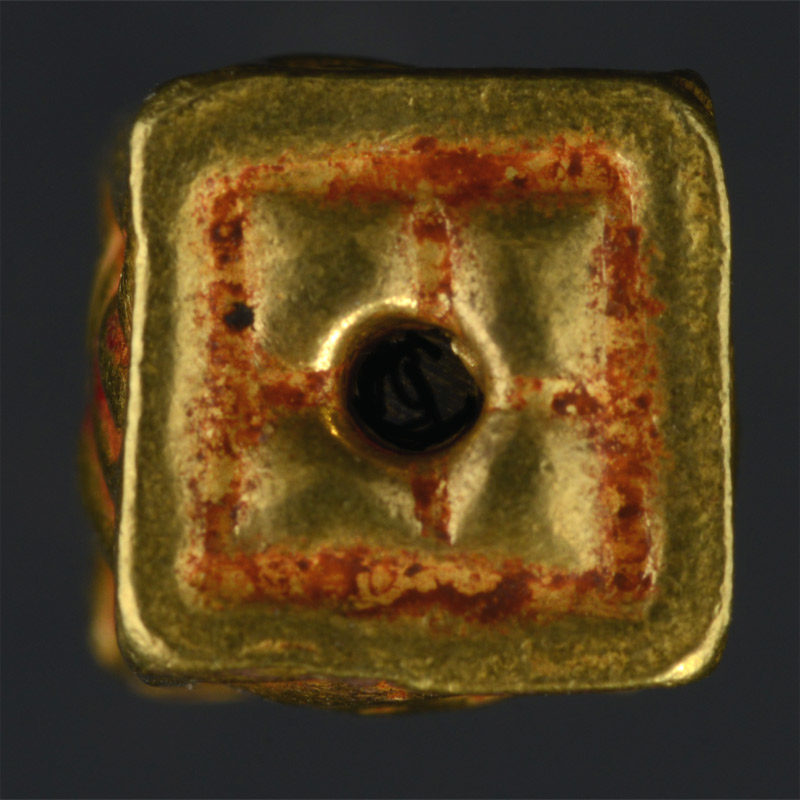 BC3262 | Pyu Gold Bead Reproduction, Box style w/Repousse Style #5 – 04