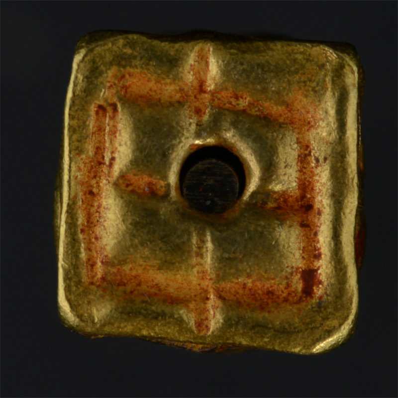 BC3262 | Pyu Gold Bead Reproduction, Box style w/Repousse Style #5 – 05