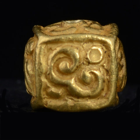 BC3264 | Pyu Gold Box Bead Reproduction Style #6 from Tiger Tiger - 02 | BC3264 | Pyu Gold Box Bead Reproduction Style #6 from Tiger Tiger - 02